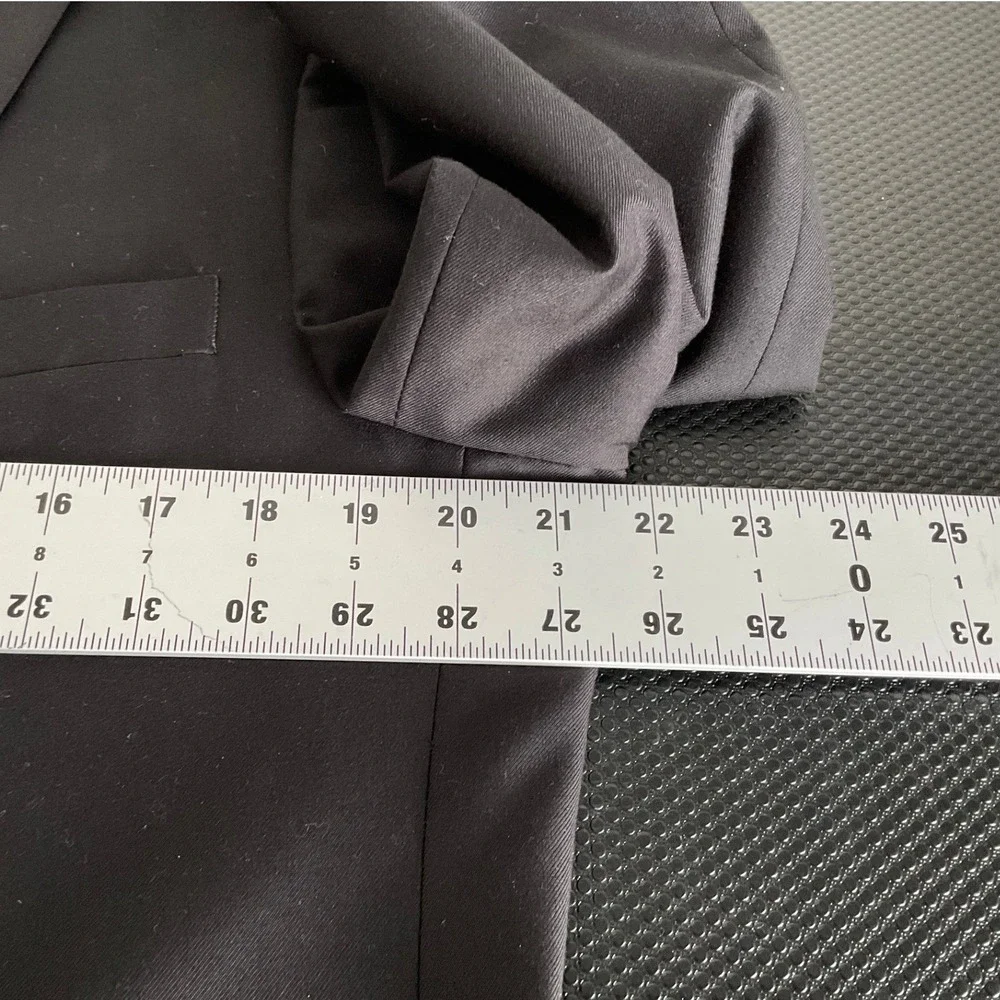 Vitali Mens Black Two Button Blazer Suit Jacket G1235-COLBY Size 42L